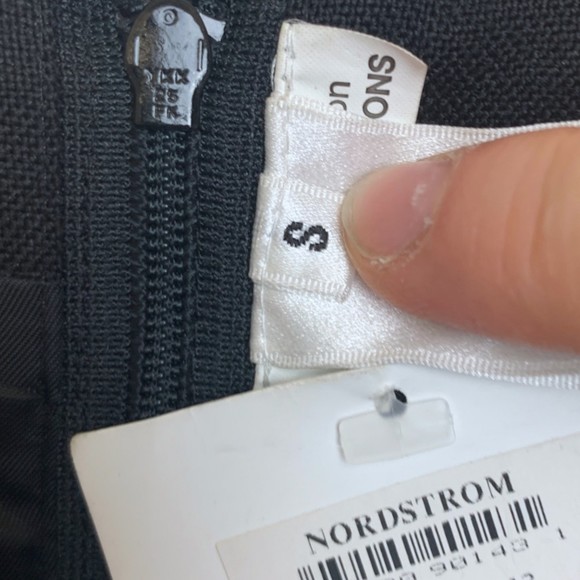 NWT Noir Kei Ninomiya Women's Black Tulle Overlay Wool Shift Dress Size Small - Picture 6 of 16